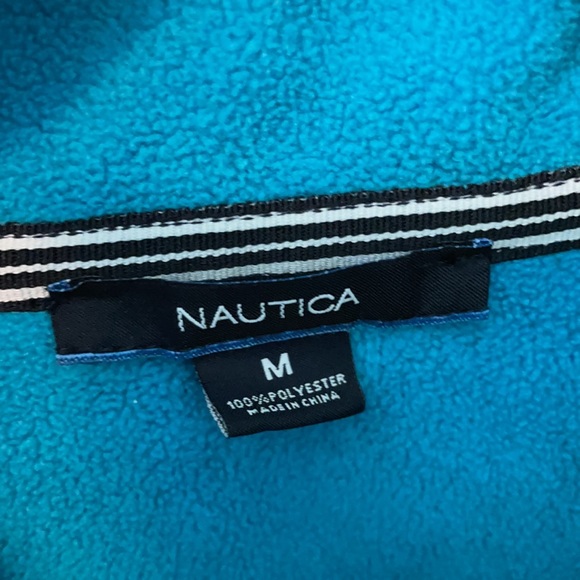 NAUTICA Full Zip Turquoise Fleece Jacket - Picture 8 of 11
